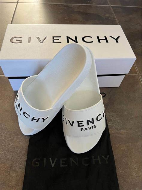 givenchy girl slides|Givenchy slides white and black.